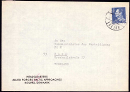 602154 | Dienstbrief Des Haedquarters Allied Forces Baltic Approaches In Kolvra, Dänemark  | -, -, - - Storia Postale
