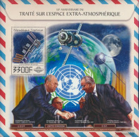 Togo Miniature Sheet 1500 (complete. Issue) Unmounted Mint / Never Hinged 2017 Weltraumvertrag - Togo (1960-...)