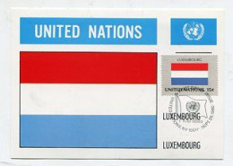 MC 158395 UNITED NATIONS - New York - Luxembourg - Maximum Cards