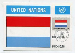 MC 158395 UNITED NATIONS - New York - Luxembourg - Maximumkaarten