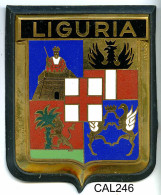 CAL246 - PLAQUE CALANDRE AUTO - LIGURIA - Enameled Signs (after1960)