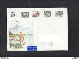 SWEDEN, COVER, BIRDS, ANIMALS, BEARS, REPUBLIC OF MACEDONIA  (008) - Cartas & Documentos