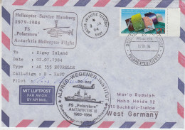 Germany Heli Flight From Polarstern To Signy 02.01.1984 (ET159B) - Polar Flights