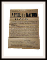 Guerre 1914-1918: Appel à La Nation - Grande Affiche #AffairesConclues - Affiches