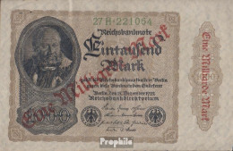 Deutsches Reich Rosenbg: 110h Wasserzeichen Kreuzblüten, FZ Grün, Pergamentpapier Gebraucht (III) 1923 1 Mrd. Auf 1000 - 1 Milliarde Mark