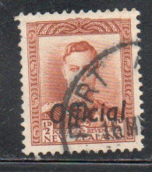 NEW ZEALAND NUOVA ZELANDA 1946 1951 OFFICIAL STAMPS KING GEORGE VI OVERPRINTED 1/2p USED USATO OBLITERE' - Usados