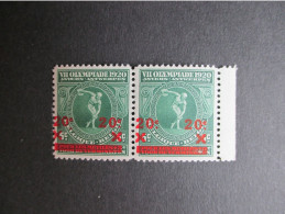 Nr 184 - Olympische Spelen Antwerpen - In Paar Met Var - OCB € 16.75 - MNH** à  € 1.00 - Used Stamps