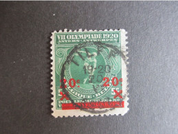 Nr 184 - Olympische Spelen Antwerpen - Centrale Stempel Tilff - Usados