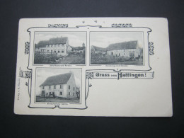 HATTINGEN , Schule , Geschäft , Gasthof,   Schöne Karte Um  1910, Min. Knitter - Hattingen