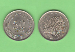 SINGAPORE Singapura 50 Cents 1972 - Singapore