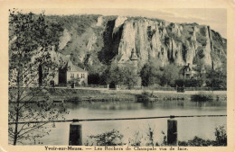 BELGIQUE - Yvoir Sur Meuse - Les Rochers De Champale Vus De Face -  Carte Postale Ancienne - Dinant