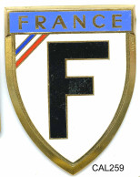 CAL259 - PLAQUE CALANDRE AUTO - FRANCE - Enameled Signs (after1960)