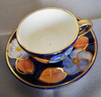 Tasse, Soucoupe Et Assiette Signée Faïencerie René Dubois, Mons - Otros & Sin Clasificación