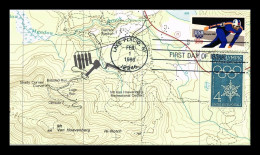 USA 1988 Lake Placid Stadium Stade On Map Sur Carte Topographie Cartography Mapping Rilevamento Kartografie Cartografía - Winter 1960: Squaw Valley