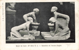 ARTS - Sculptures - Musée Du Caire -  Statuettes De L'ancien Empire - Carte Postale Ancienne - Esculturas