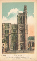 FRANCE - Sens - Yonne - Cathédrale Saint Etienne - Colorisé - Carte Postale Ancienne - Sens