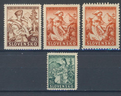 Slovaquie 1939 Mi 43-5 A+B (Yv 47+51-2), (MNH)** - Unused Stamps
