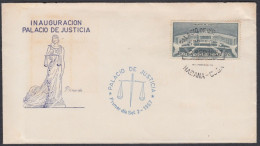 FDC CUBA 1957. INAUGURACIÓN DEL PALACIO DE JUSTICIA. EDIFIL 707/08 - FDC