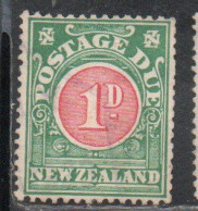 NEW ZEALAND NUOVA ZELANDA 1904 1928 POSTAGE DUE STAMPS TAXE 1p MH - Ongebruikt