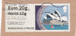 Engeland GB POST&GO 2015 SEA TRAVEL: SYDNEY E Up To 20g USED ON PAPER SG FS133 MI AT95 YT D94 - Post & Go Stamps