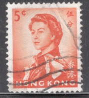 Hong Kong 1962-66 Queen Elizabeth A Single 5 Cent Stamp From The Definitive Set In Fine Used - Usati