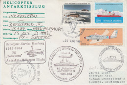 Argentina Heli Flight From Polarstern To Belgrano II 13.1.1984 (ET164A) - Voli Polari