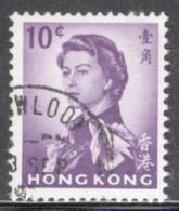 Hong Kong 1962-66 Queen Elizabeth A Single 10 Cent Stamp From The Definitive Set In Fine Used - Oblitérés