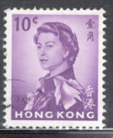 Hong Kong 1962-66 Queen Elizabeth A Single 10 Cent Stamp From The Definitive Set In Fine Used - Gebruikt