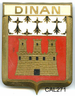 CAL271 - PLAQUE CALANDRE AUTO - DINAN - Enameled Signs (after1960)