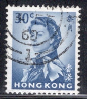 Hong Kong 1962-66 Queen Elizabeth A Single 30 Cent Stamp From The Definitive Set In Fine Used - Oblitérés