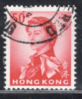 Hong Kong 1962-66 Queen Elizabeth A Single 50 Cent Stamp From The Definitive Set In Fine Used - Gebraucht