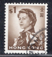 Hong Kong 1962-66 Queen Elizabeth A Single $1 Stamp From The Definitive Set In Fine Used - Gebruikt