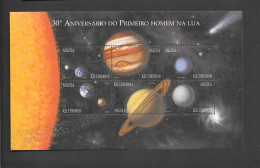 ANGOLA -   1999   SHEET WITH  THE PLANETS-     - See Scan - Angola