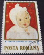 ROUMANIE - Portrait D'un Enfant, Nicolae Tonitza (1886-1940) - Gebruikt