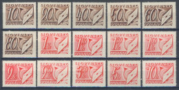 Slovaquie 1942 Mi P 24-38 (Yv TT 26-40), (MNH)** - Nuovi