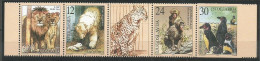 Yugoslavia Serbia ERROR Mi.3016U IMPERFORATED MNH / ** 2001 Fauna Lion Bear Birds - Ongetande, Proeven & Plaatfouten