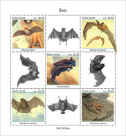 2023-03 - SIERRA LEONE- BATS            5V  MNH** - Fossiles