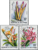 Elfenbeinküste 583-585 (kompl.Ausg.) Postfrisch 1979 Blumen - Côte D'Ivoire (1960-...)