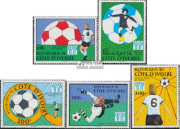 Elfenbeinküste 552-556 (kompl.Ausg.) Postfrisch 1978 Fußball-WM 78, Argentinien - Côte D'Ivoire (1960-...)