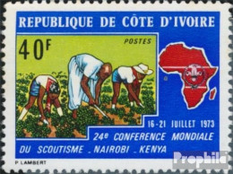 Elfenbeinküste 432 (kompl.Ausg.) Postfrisch 1973 Weltkonferenz Pfadfinder - Côte D'Ivoire (1960-...)