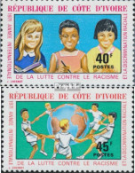 Elfenbeinküste 389-390 (kompl.Ausg.) Postfrisch 1971 Jahr Gegen Rassendiskriminierung - Côte D'Ivoire (1960-...)