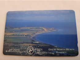 ISLE OF MAN / GPT CARD/ GREAT NORTH BEACH RAMSEY/ 10 UNITS / 5 IOMB / ** 15108 ** - Isla De Man