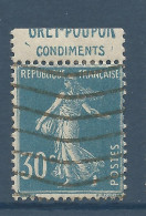 Semeuse  N° 192 PUB Grey Poupon OBL / Used - Used Stamps