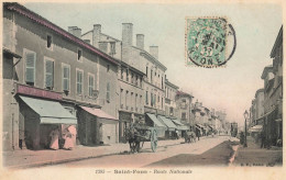 St Fons * 1907 * Route Nationale * Débit De Tabac Tabacs TABAC * Chapellerie Lyonnaise - Andere & Zonder Classificatie