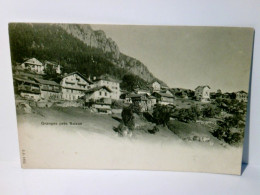 Granges Prés Salvan. Schweiz. Alte Ansichtskarte / Lithographie S/w. Ungel. Um 1900. Ortsansicht. - Granges