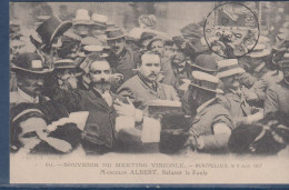 Marcelin Albert, Montpellier, Meeting Vinicole 09.06.1907, Languedoc, Cartes D'autrefois, Reproduction - Manifestations