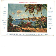 KENYA  MOMBASA Vu De La Terre Ferme , Carte Publicitaire Compagnie Des Messageries Maritimes - Kenya