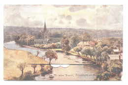 Statford On  Avon -  Avon From Theater Tower -  Carte  Système  Avec  10  Vues ( 285 ) - Stratford Upon Avon