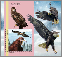 LIBERIA 2023 MNH Eagles Adler Aigles S/S I - IMPERFORATED - DHQ2335 - Aigles & Rapaces Diurnes