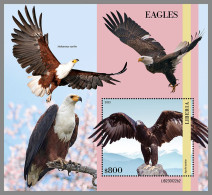 LIBERIA 2023 MNH Eagles Adler Aigles S/S II - IMPERFORATED - DHQ2335 - Aigles & Rapaces Diurnes